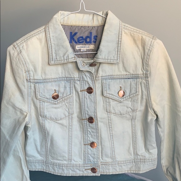 KEDS Light Washed Cropped Jean Jacket - Picture 3 of 7